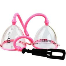 Вакуумная помпа для груди двойная розовая Kiki Breast Pump