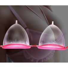 Двойная вакуумная помпа для груди розовая Kiki Breast Enlarager