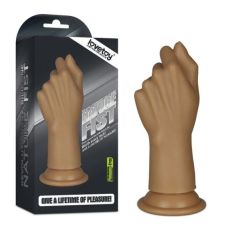 Фаллоимитатор силиконовый в виде кулака на присоске коричневый Lovetoy