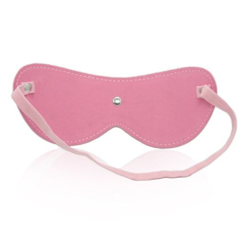 Розовая маска на глаза из шелка Zipper