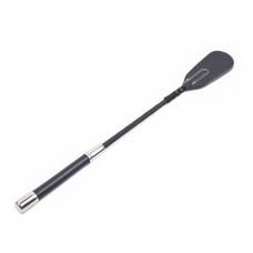 Кожаный кнут для БДСМ порки черный