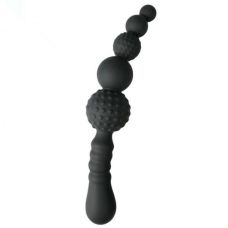 Анальные шарики черные силиконовые Lure Me small