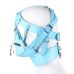 Голубая маска для БДСМ Muzzle Zipper Mouth Голубая маска для БДСМ Muzzle Zipper Mouth