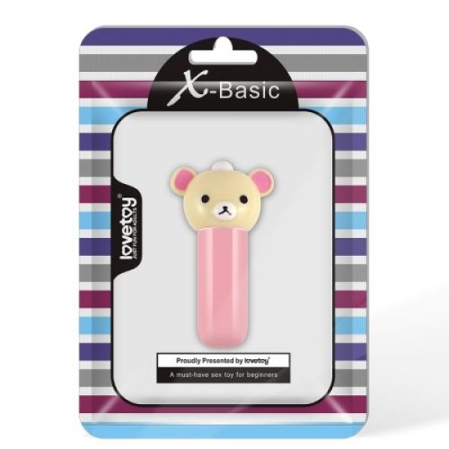 Вибропуля розовая Lovetoy X-Basic Bear Mini