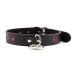 Шкіряний нашийник чорний з повідцем Unisex для БДСМ