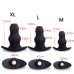 Силіконова анальна пробка m чорна