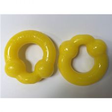 Силіконові Жовті ерекційні кільця на пеніс bdsm4u OXBALLS