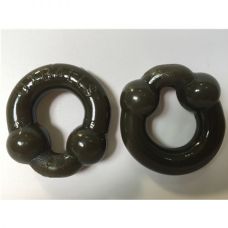 Чорні ерекційні кільця на член силіконові bdsm4u OXBALLS