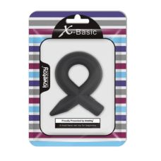 Эрекционное кольцо из силикона черное COCKRING Lovetoy