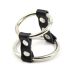 Кольца-фиксатор на пенис из стали для БДСМ-игр