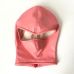 Маска на голову з вирізом під очі БДСМ зі штучної шкіри рожевого кольору Bdsm4u