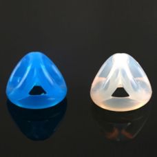 Эрекционный фиксатор для пениса и мошонки 3 кольца Синий