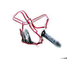 Ременной страпон с тремя реалистичными силиконовыми фаллоимитаторами черного цвета Bdsm4u 