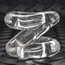 Эрекционное кольцо с фиксацией мошонки ATOMIC JOCK прозрачное