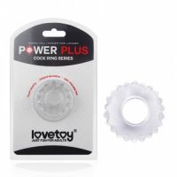 Эрекционное кольцо на член Lovetoy Power Plus прозрачный