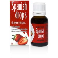 Возбуждающие капли с ароматом клубники Cobeco Pharma Spanish Drops Strawberry Dreams 15мл