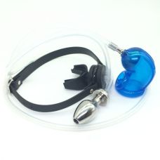 Уринальная система для мужчин синего цвета Bdsm4u Oxball