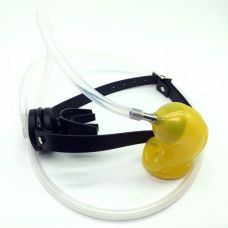 Пояс верности с уритнальной системой в кляп для рта OXBALLS