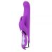 Вібратор зі стимуляцією клітора фіолетовий силіконовий Chisa Lush Rabbit