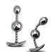 Анальная пробка с двумя шариками Micro-Bullet из нержавеющей стали
