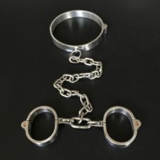 Система для фиксации тела БДСМ металлическая серебристого цвета Bdsm4u
