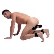 Фиксация для мошонки с цепьями и оковами для ног Bdsm4u The Extreme