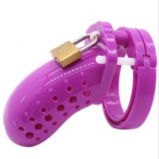 Мужское устройство целомудрия с перфарированной конструкцией фмолетовый Bdsm4u