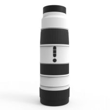 Мастурбатор з функцією обертання вправо / вліво чорно-білий