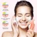Водостойкая силиконовая щеточка для очищения лица оранжевая Levett Myris Lady Personal Skin Care