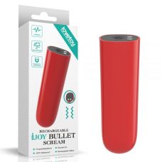 Вибропуля для стимуляции клитора красная Lovetoy IJOY Rechargeable Bullet Scream