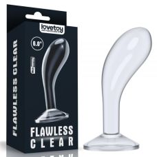 Анальний фалоімітатор масажер простати Lovetoy Flawless Clear Prostate Plug 6.0