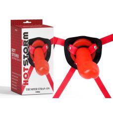 Страпон на ремені червоний Chisa Thumper Strap-on