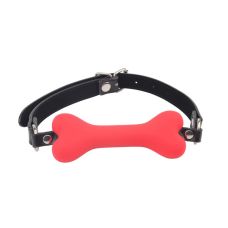 Красный кляп в рот в виде кости Chisa Doggle Bone Bit