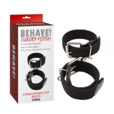 Оковы для рук черные Chisa Under Control Cuff Hogtie