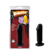 Анальна пробка чорна з головкою Chisa Evil Dildo Plug Medium