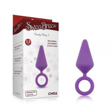 Анальна пробка фіолетова з колечком Chisa Candy Plug s-Purple
