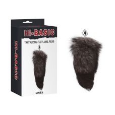 Анальная пробка алюминиевая с мехом Chisa Tantalizing Foxy Anal Plug