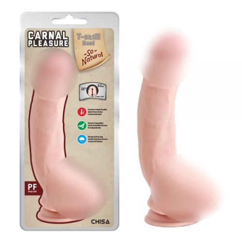 Фаллоимитатор реалистичный на присоске телесного цвета Chisa Carnal Pleasure