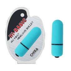 Вибропуля мини цвета морской волны Chisa My First Mini Love Bullet