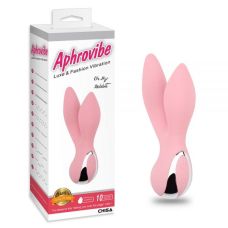 Розовый двойной вибратор для мастурбации Light Pink Oh My Rabbit