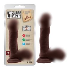 Фалоімітатор реалістичний на присосці коричневого кольору Chisa Topless Lover
