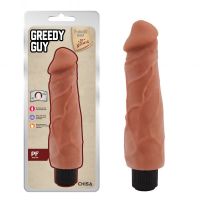 Вибратор реалистичный с венами телесного цвета Chisa Greedy Guy