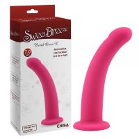 Фаллоимитатор силиконовый розовый для страпона Chisa Bend Over Large