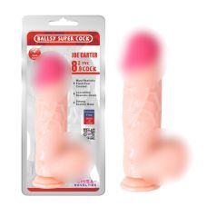 Фаллоимитатор на присоске телесного цвета с розовой головкой Chisa Joe Carter Dildo