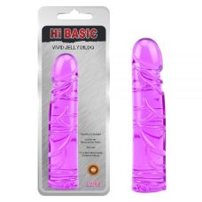 Фиолетовый гелевый фаллоимитатор Vivid Jelly Dildo