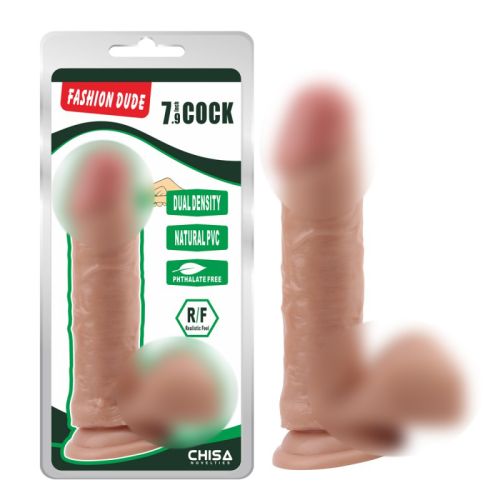 Телесный фаллоимитатор на присоске Fashion Dude 7.9 Inch Cock