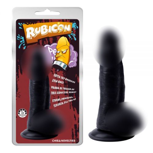 Фаллоимитатор реалистичный на присоске черного цвета Chisa Mighty Ravage