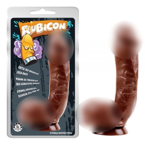 Крупный коричневый пенис для мастурбации Thrust Her Penis