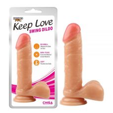 Фаллоимитатор на присоске телесного цвета Chisa Keep Love Swing Dildo