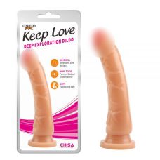 Фаллоимитатор на присоске телесного цвета Chisa Keep Love Deep Exploration